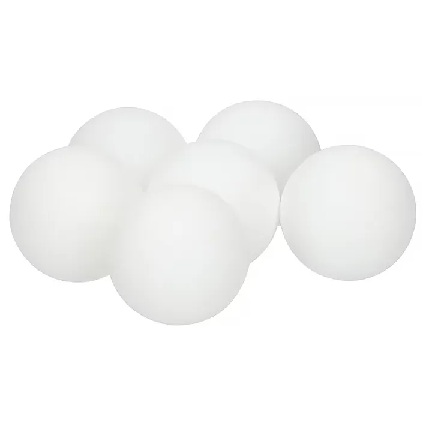 BORDTENNISBOLL SCHOOL VIT 6-pack
